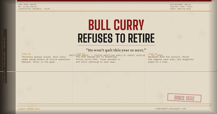 Bull Curry Refuses to Retire