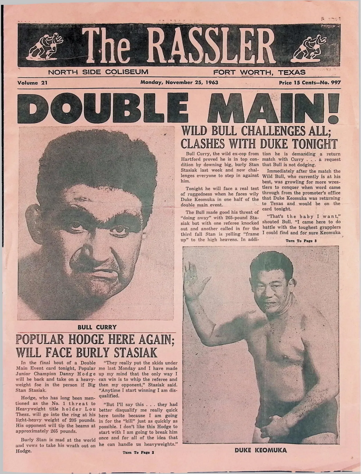 The Rassler, 1963