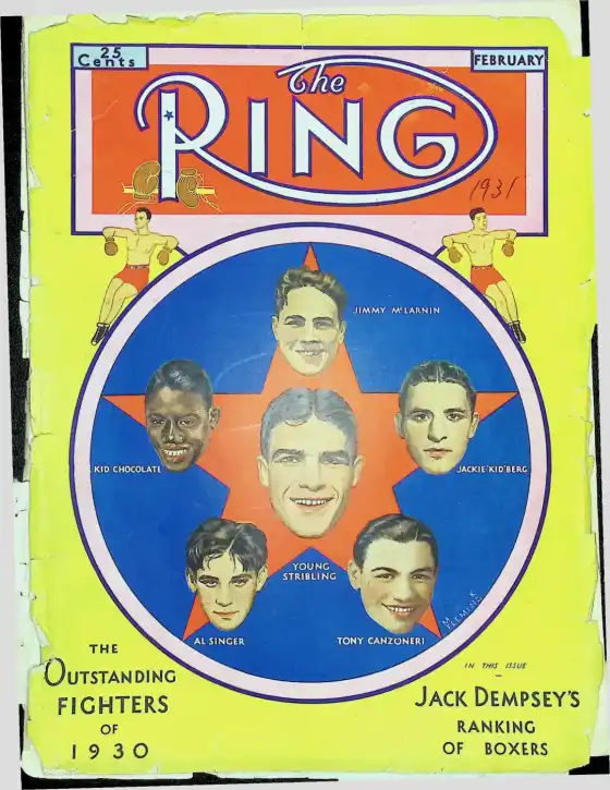 The Ring, February 1931 cover