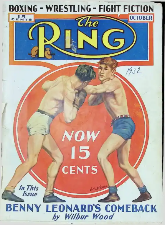 The Ring, October 1932 cover