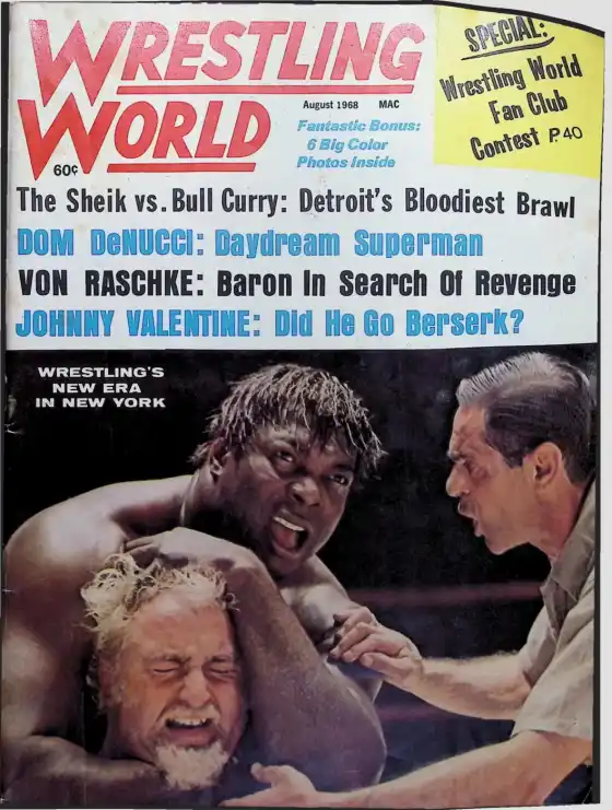 Wrestling World, August 1968 cover
