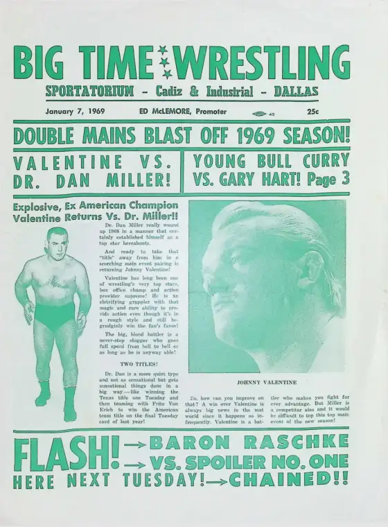 BIG TIME WRESTLING, January 7, 1969