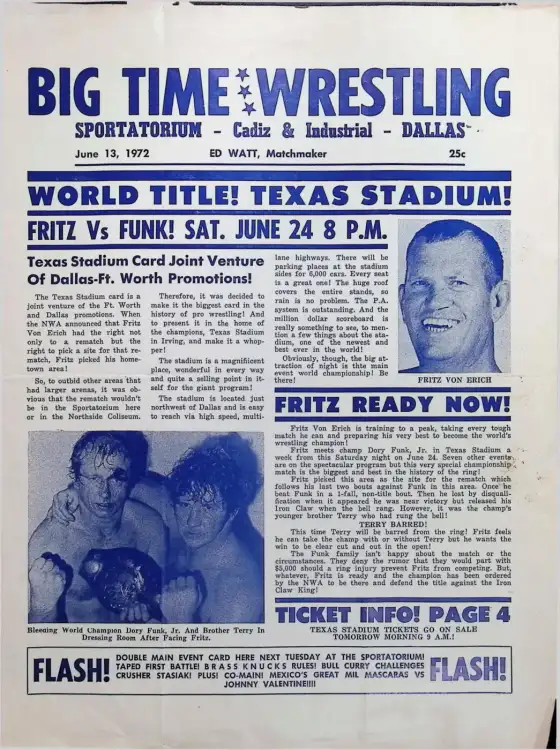 BIG TIME WRESTLING, June 13, 1972