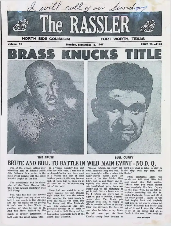 The RASSLER, Monday, September 18, 1967