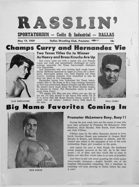 RASSLIN', May 19, 1959