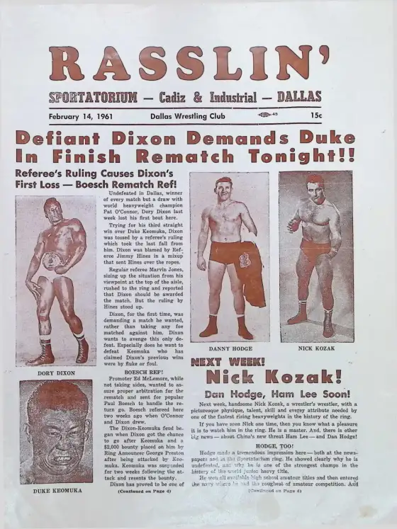 RASSLIN', February 14, 1961