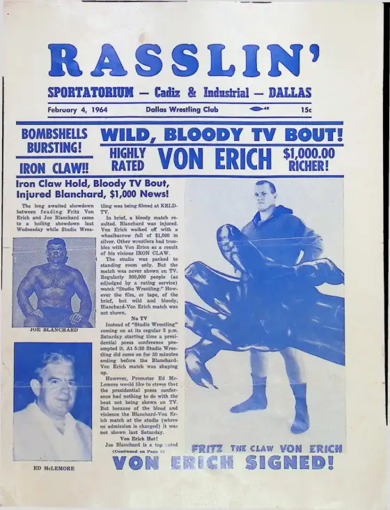 RASSLIN', February 4, 1964