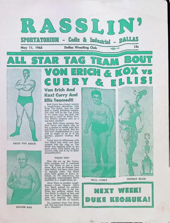 RASSLIN', May 11, 1965