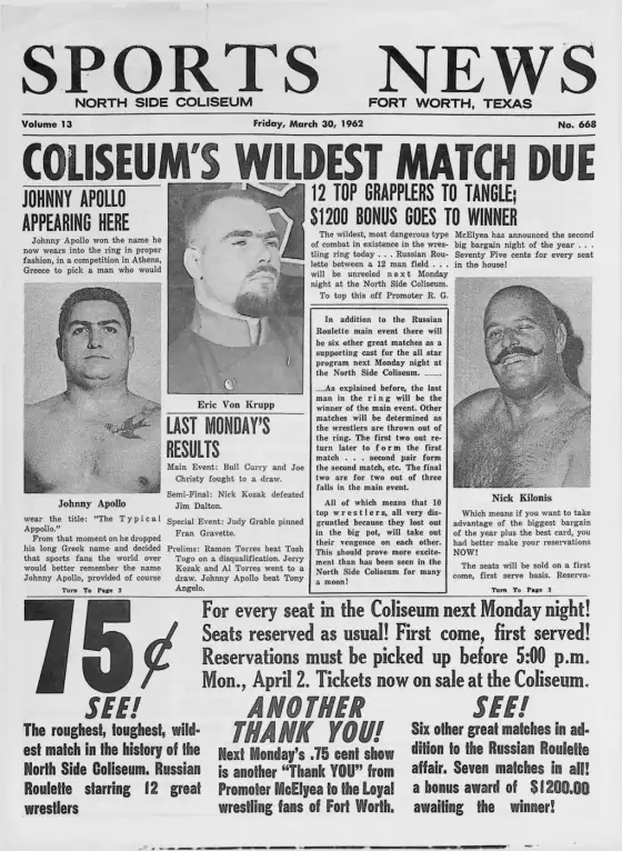SPORTS NEWS, Friday, March 30, 1962