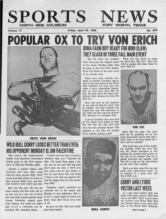 SPORTS NEWS, Friday, April 29, 1966
