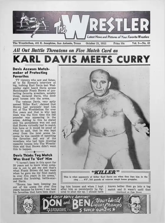 The Wrestler, October 21, 1953