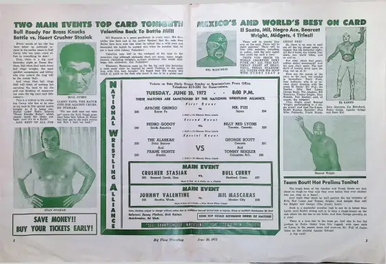 BIG TIME WRESTLING, June 20, 1972