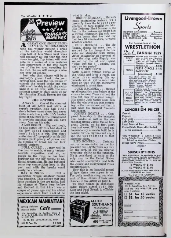 The Wrestler, June 17, 1953