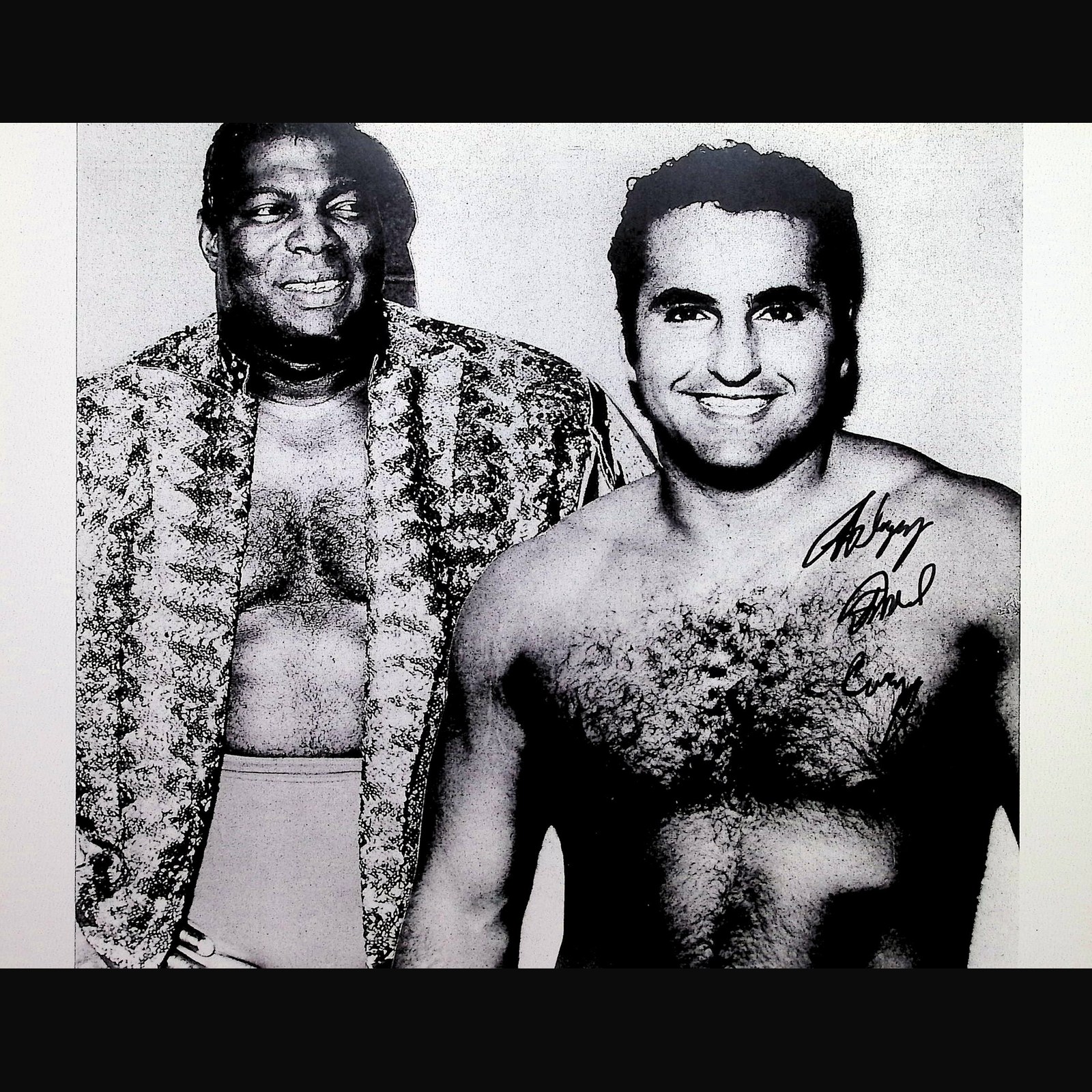 Bobo Brazil and Flying Fred Curry — Signed 8x10