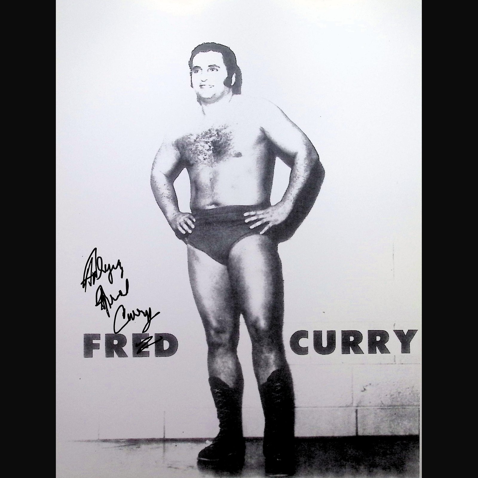 Flying Fred Curry — Signed 8x10